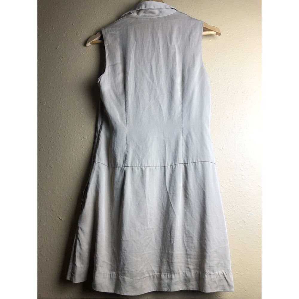 Bebe Beige Wrap Dress XS Sleeveless Lyocell Mini - Picture 6 of 13